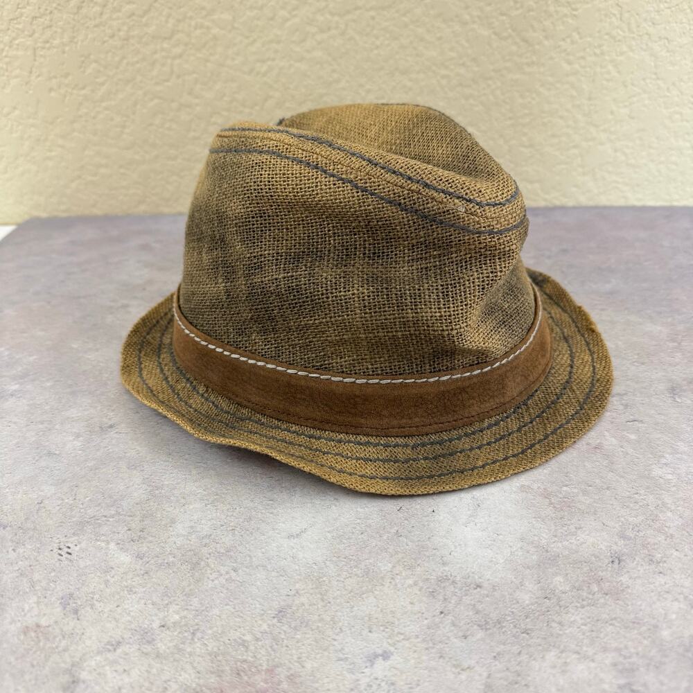True Religion Jute Trilby Distressed Hat Large/X-Large
